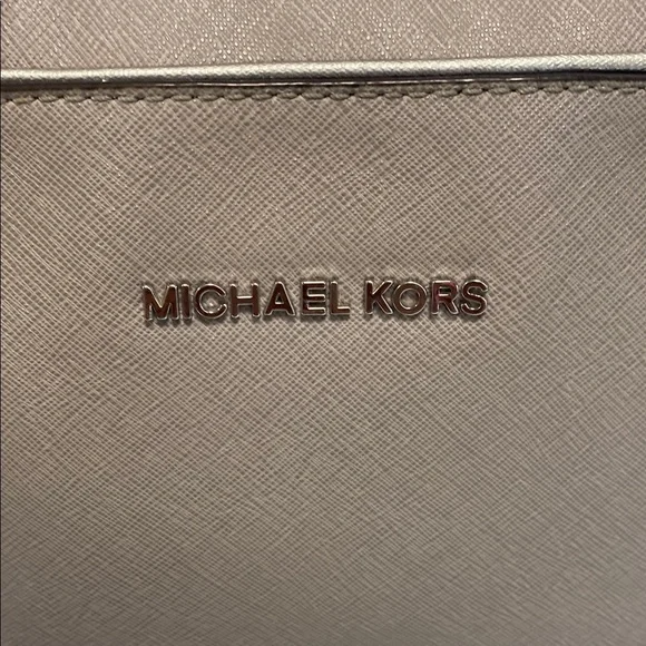 Michael Kors Metallic Taupe Crossbody Bag